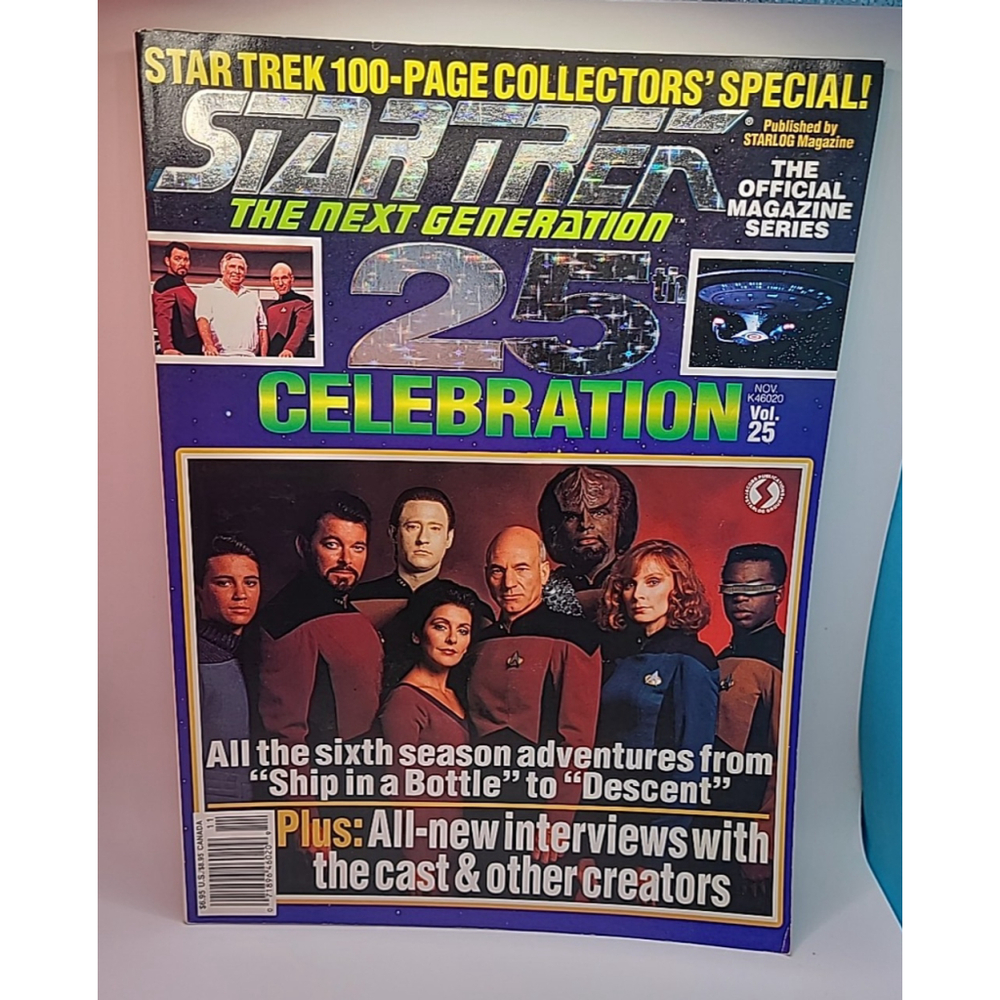 Star Trek Next Generation 25th Celebration Starlog Magazine Volume 25 100 Page